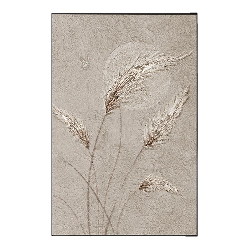 芦苇花客厅玄关装饰画高级侘寂风