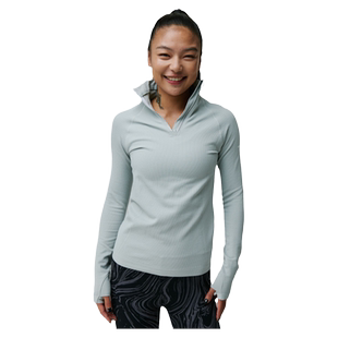 FLYOGA飞蓝【春季福利款】瑜伽上衣半拉链立领修身运动上衣33601