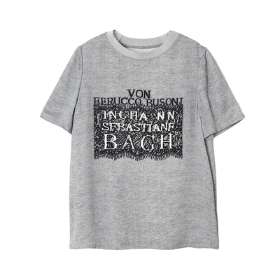 R H 7065气质印花真丝双乔印花短袖上衣女宽松显瘦薄款桑蚕丝T恤