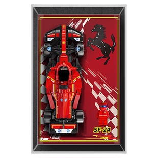 盒沐箱储适用乐高speed赛车F1展示盒上墙77242 77244亚克力收纳盒