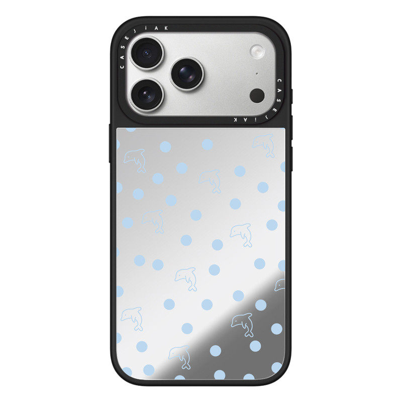 CASEJiAK 汽水波点蓝莓优格适用于iPhone17 16Pro Max手机壳苹果12 13 14 15Pro/plus磁吸Air防摔保护壳套