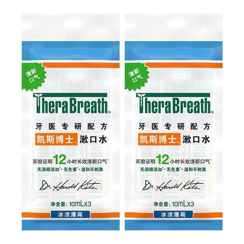 【U先试用】TheraBreath凯斯博士漱口水6条装