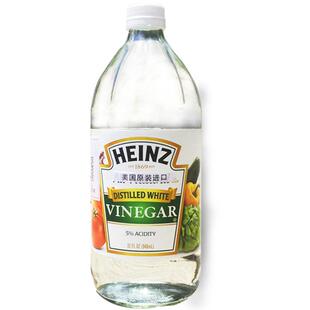 亨氏白醋946ml美国进口食醋0脂肪不含酒精柠檬酵素苹果醋饮品腌泡