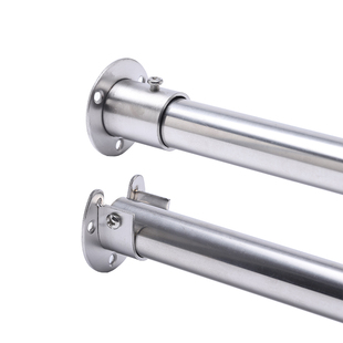 304不锈钢管衣柜挂衣杆挂杆固定配件阳台晾衣杆衣橱内横杆衣架