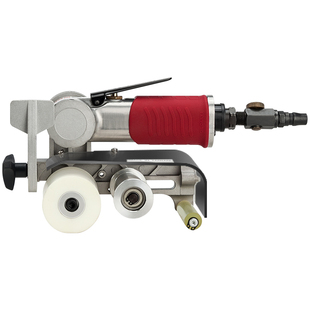 台湾气动拉丝机坦克机气动砂带机金属打磨机不锈钢凹槽除锈抛光