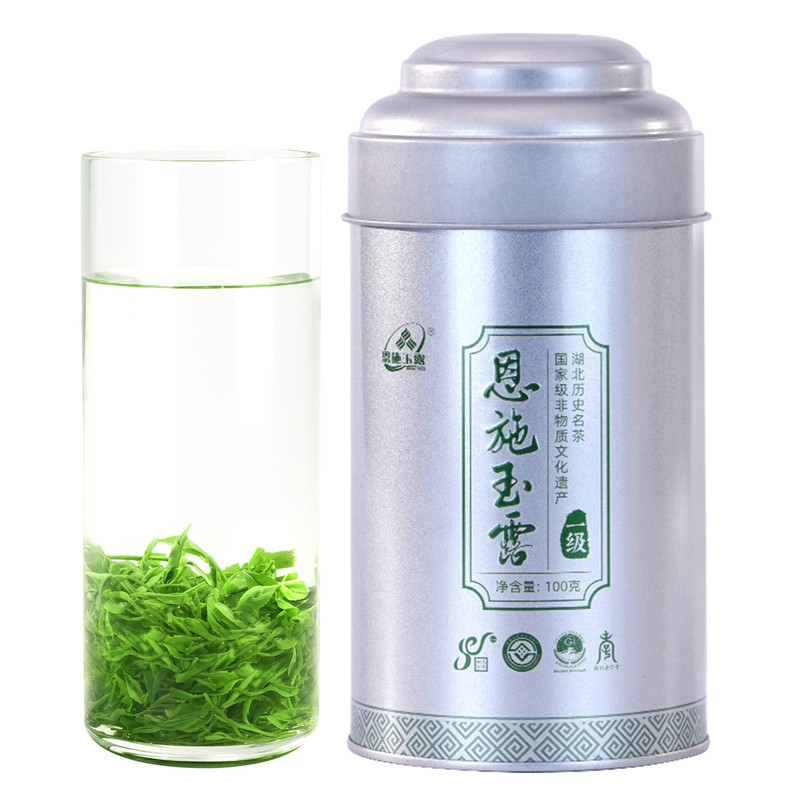 2026新茶恩施玉露硒茶茶叶明前春茶蒸青绿茶一级口粮茶罐装100g