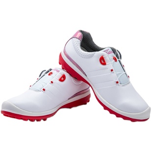 高尔夫球鞋 女士防水运动旋转扣鞋带 防滑固定鞋钉休闲炫彩女鞋子