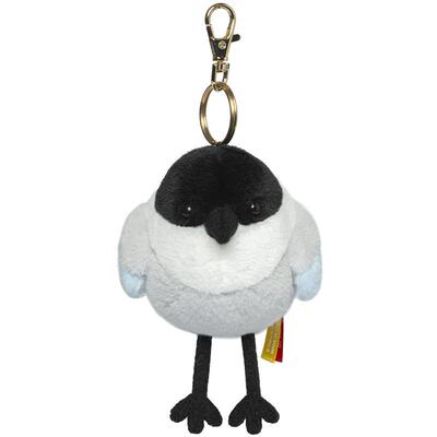 中国国家地理博物文创啾儿喜鹊灰喜鹊毛绒发声小鸟玩偶挂件礼物