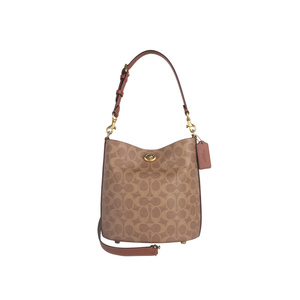 【自营】COACH/蔻驰品牌徽标印花女士时尚单肩斜挎手提包水桶包