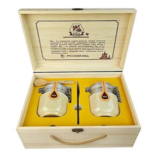 蜂蜜纯正天然俄罗斯进口蜂蜜500毫升瓶装正宗营养椴树蜜礼盒送礼