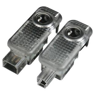 适用于奥迪迎宾灯高清A6L/A4L/Q5/Q7/Q3/A7/A8/A3/RS车门装饰改装