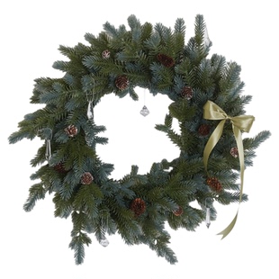 圣诞花环装饰品冰晶吊饰布置挂件饰品装扮配件桌面迷你树小圣诞树