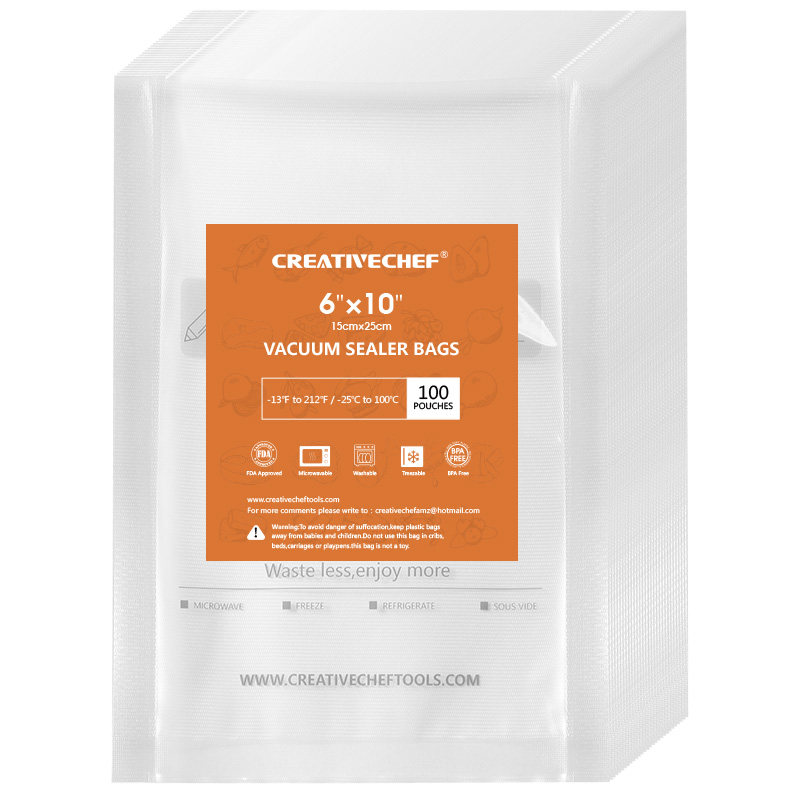 CREATIVECHEF低温慢煮袋纹路袋真空食品包装袋保鲜袋封口机密封袋