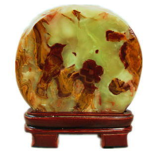 天然原石七彩石 草花石阿富汗玉石奇石摆件观赏石博古架礼品