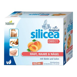 德国silicea【浓密秀发】水溶性硅素发色管理口服饮生物素30条/盒