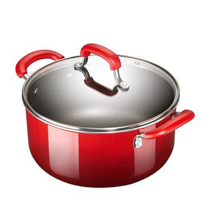 爱仕达珐琅汤锅加厚不粘锅双耳煮面炖汤家用燃气灶适专用大容量