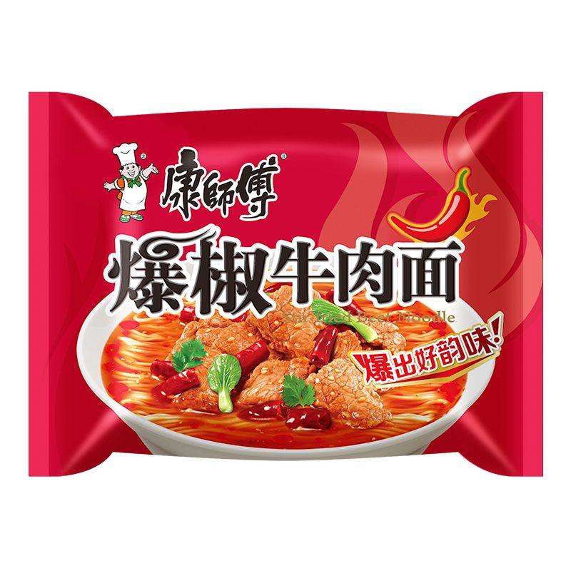 康师傅方便面红烧牛肉香辣酸辣鲜虾鸡蛋速食拉面经典泡面袋装混装