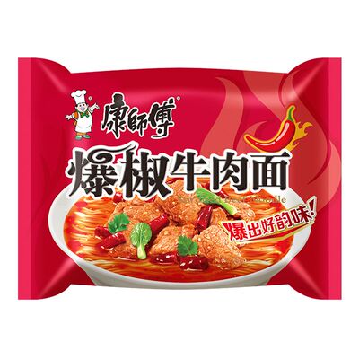 康师傅红烧牛肉香辣袋装速食拉面