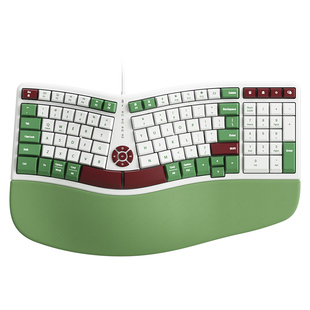 BOW 人体工学键盘鼠标静音有线键鼠套装电脑台式男女生办公打字用