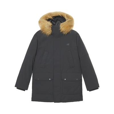 保暖中长羽绒服nb可脱卸帽男女