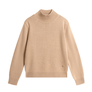 衣尚【100%山羊绒】半高领羊绒衫女2025新款秋冬季针织上衣衫毛衣