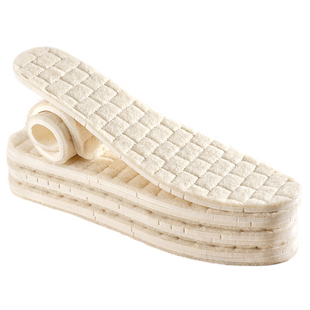 2双 真羊毛鞋垫皮毛一体冬季保暖加绒加厚羊毛毡子男女防寒棉鞋垫