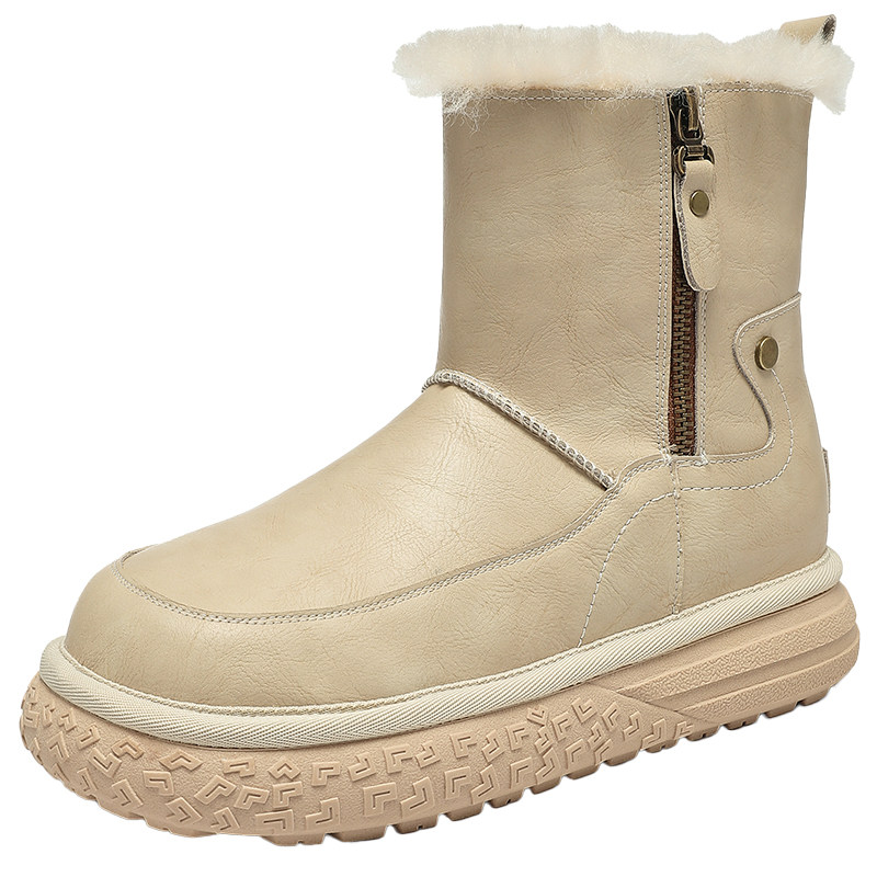 星期六女加绒保暖棉鞋防滑雪地靴