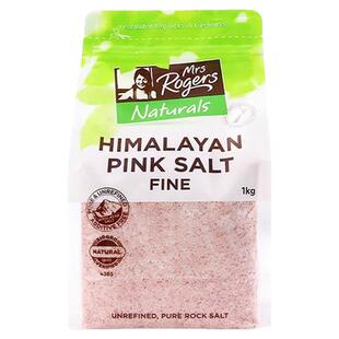 跨境保税仓| MrsRogers新西兰喜马拉雅粉盐细盐玫瑰盐2袋