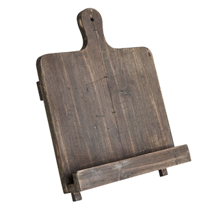 润家家居美式乡村实木杂志架复古书报架展示架老杉木民宿菜谱架