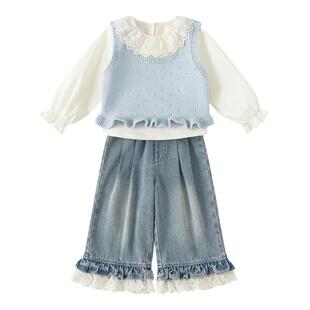 女童套装2026春季新款宝宝衣服洋气三件套儿童春装巨好看春秋童装