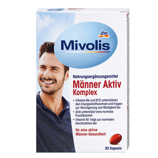 DM德国mivolis男士备孕素胶囊复合维生素南瓜籽孕前矿物质B族30粒