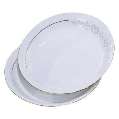 白釉玲珑景德镇高温白瓷玲具套装中式高档玲珑碗碟盘全套乔迁送礼