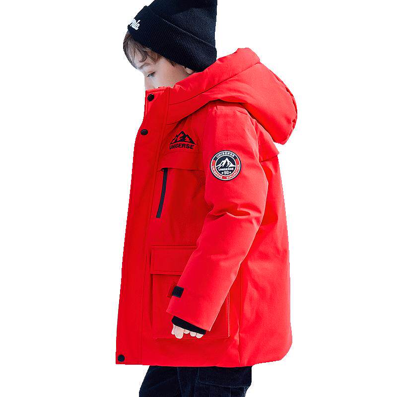 雪中飞KIDS加厚中长款羽绒服