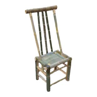 竹椅子靠背椅阳台老式家用竹制编织尊享高靠背椅竹凳子新中式名宿