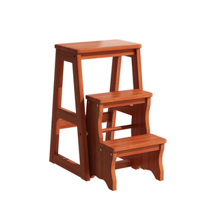 家用实木梯子凳两用凳子多功能楼梯椅子折叠登高凳简易二步踏步梯