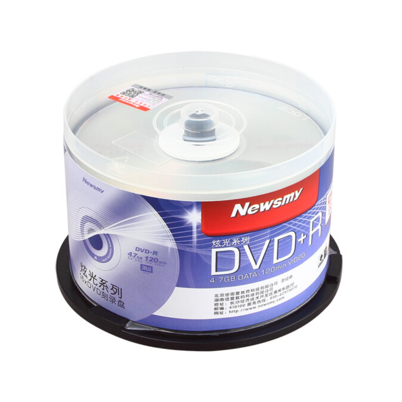 纽曼炫光系列DVD+R刻录盘 dvd+r空白光盘4.7G 16X dvd-r50片装