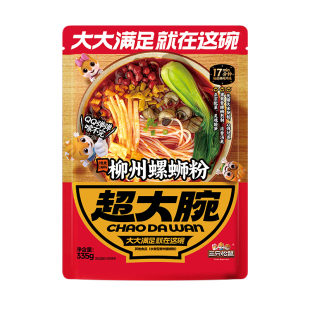 【三只松鼠_螺蛳粉335g*5袋】柳州风味袋装速食方便面米粉ss