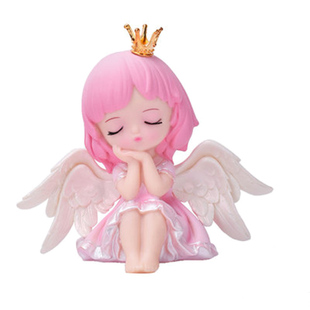 贝拉公主蛋糕装饰摆件网红芭蕾舞女孩翅膀天使安妮小仙女蝴蝶插件