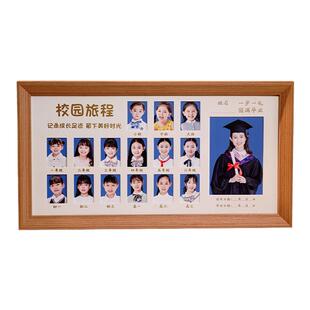儿童成长记录相框校园证件照收纳宝宝一寸照片孩子入幼儿纪念相册