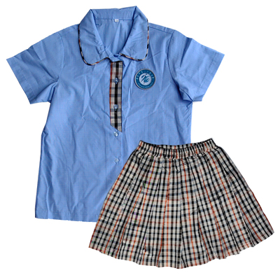 中小学生校服短袖衬衫短裤裙子
