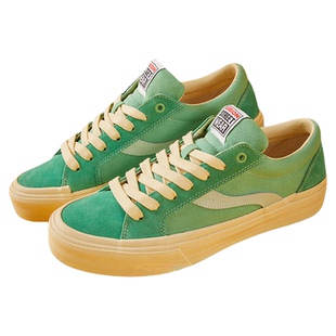VISION X ODD ASTLEY PRO薄荷曼波绿低帮翻毛皮帆布鞋滑板鞋男女