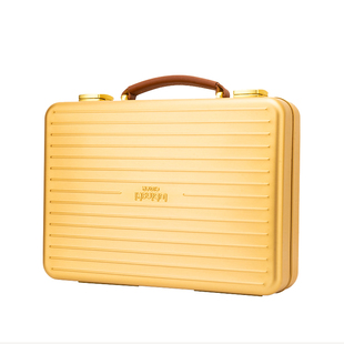 Lubinski鲁宾斯基旅行便携雪茄盒20支装 铝合金雪松木雪茄保湿盒