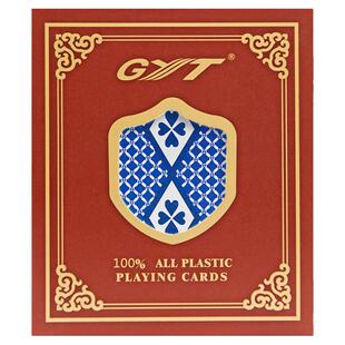 塑料扑克牌GYT高档磨砂桥牌梭哈卜克防水防折PVC加厚盒高质量补克