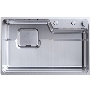 日丰集优水槽瀑布厨房304不锈钢加厚盆洗碗洗菜盆台下盆家用水池