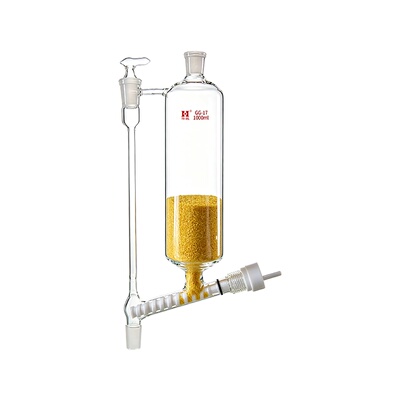 粉末固体加料器高硼硅玻璃250ml500ML24#螺旋阀门筒形加料漏斗
