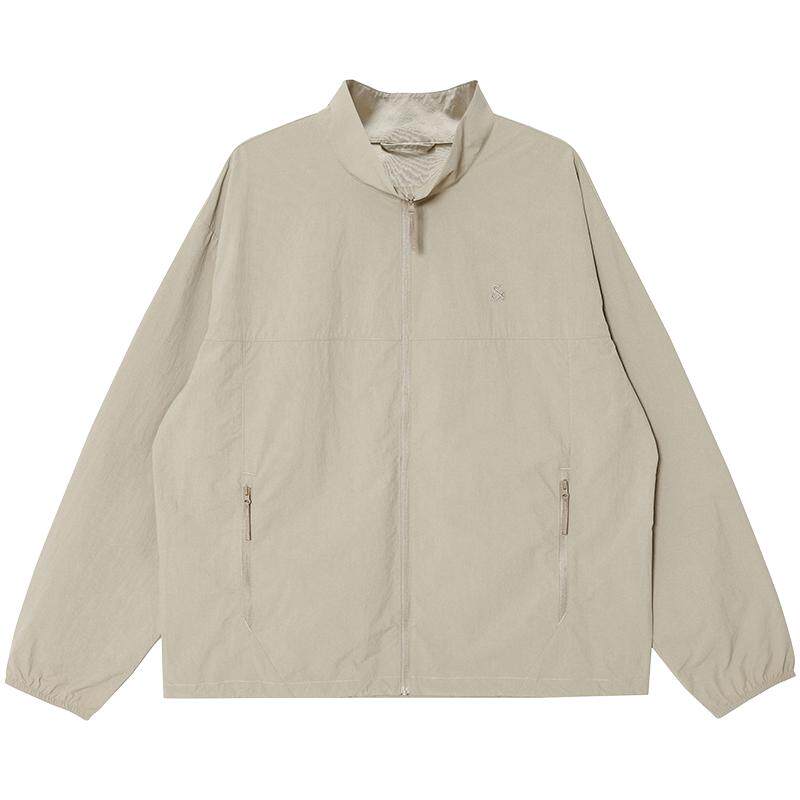 杰克琼斯男装春夏新款宽松刺绣立领外套