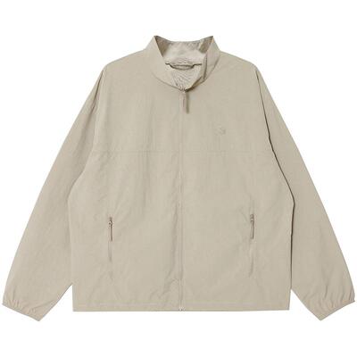 【凉感防泼水】杰克琼斯男装春夏新款宽松刺绣立领外套防晒服上衣