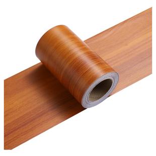 黄榄木门套门框包边贴地板木门破损修补遮丑补洞水管道木自粘贴纸