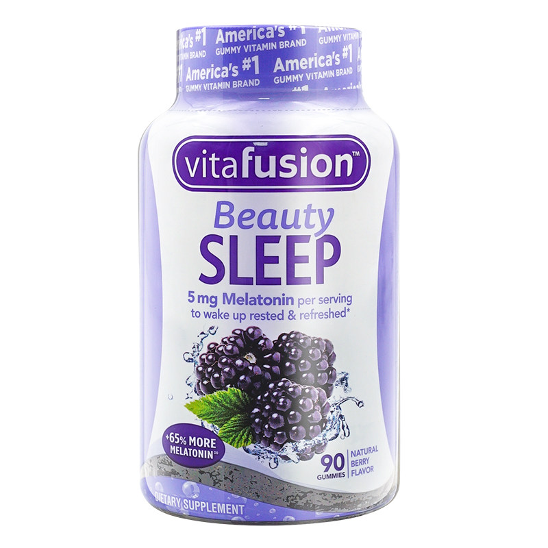 vitafusion褪黑素睡眠软糖安瓶助眠专用sleepwell官方旗舰店正品