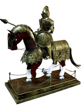 古代武士酒吧网咖铁艺模型装饰品